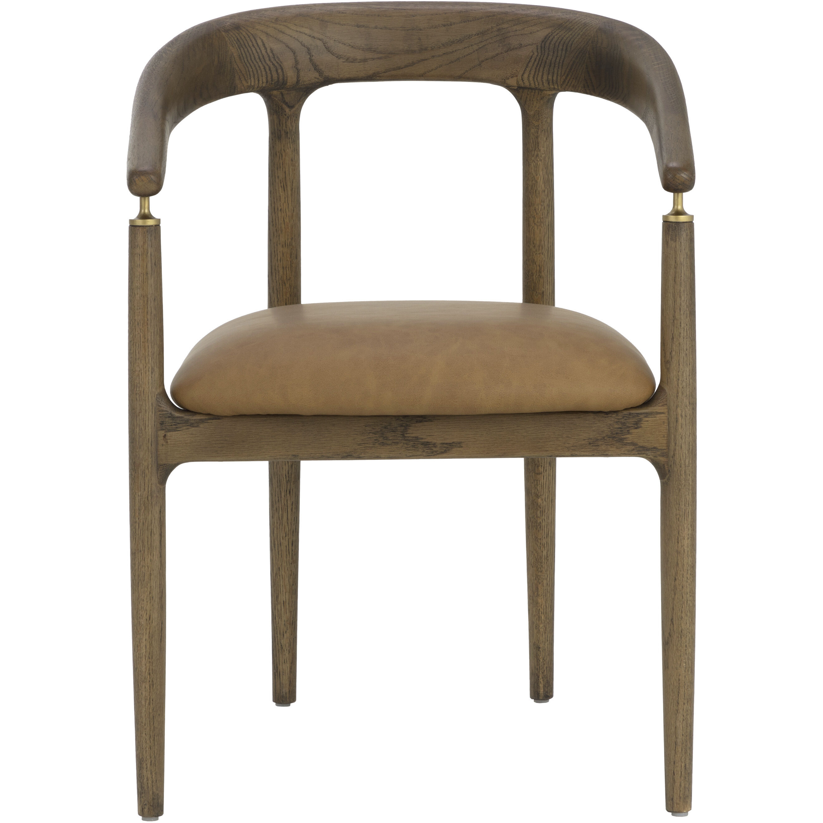 Valmont Milliken Cognac Dining Armchair